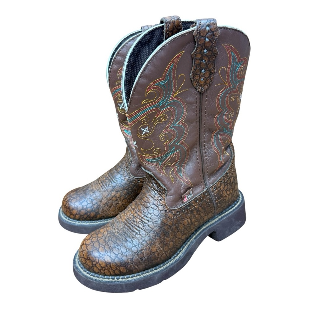 Justin Boots Brown Leather Footwear